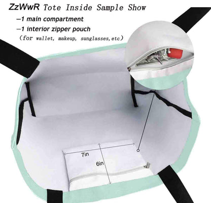 ZzWwR Chic Extra Large Shoulder Grocery Tote Bag, Stylish Bats Halloween Pattern Canvas Reusable Handle Bags for Men Women Gym Weekender Picnic Beach Travel Home Storage Market Shopping,Black