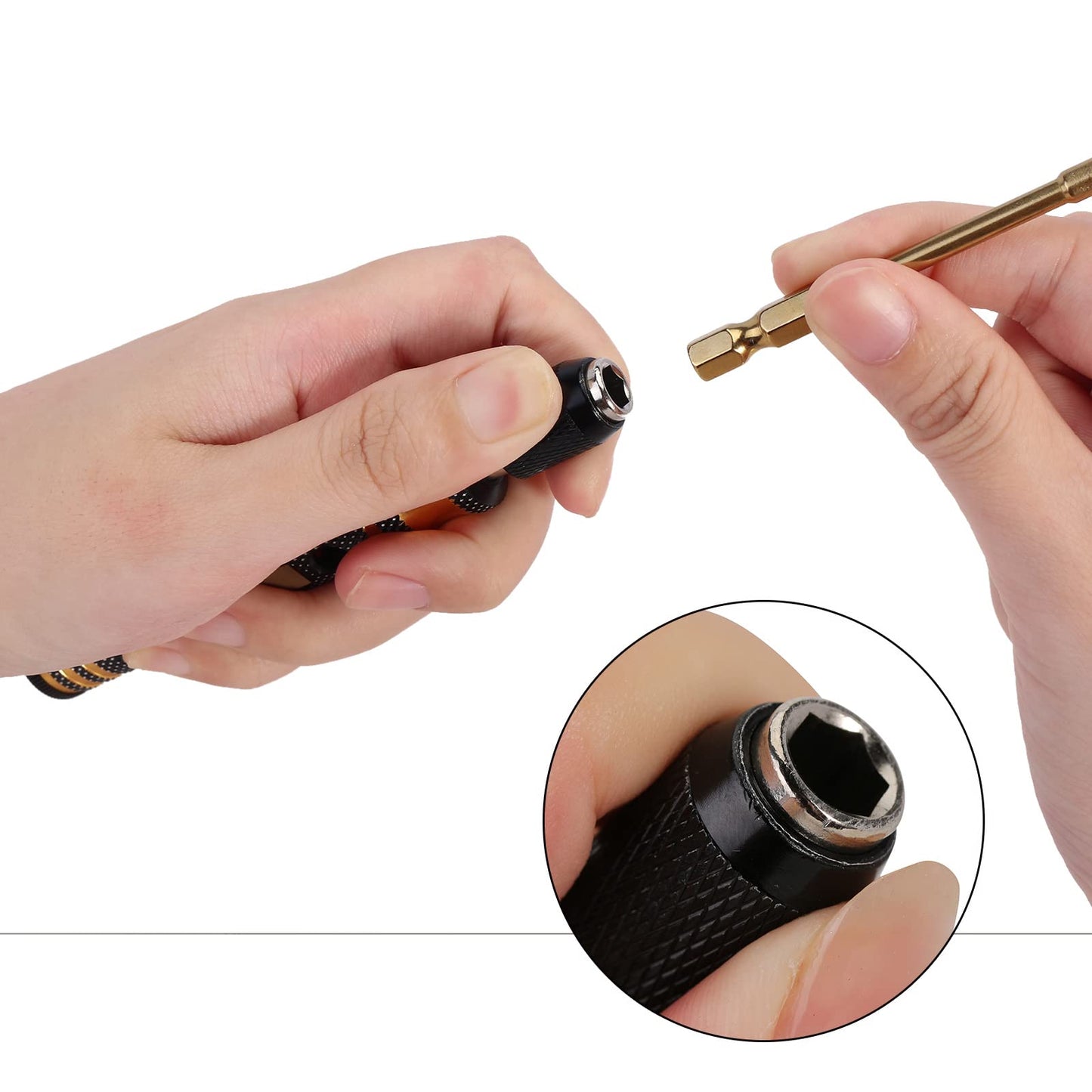 INJORA RC Tool Kit 6 in 1 Screwdriver Quick Change Allen Key Hexagon Screwdrivers for SCX24 Gladiator Bronco C10 JLU Deadbolt FMS FCX24 Micro Crawler Car