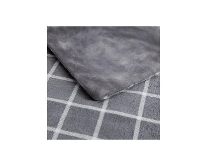 Imetec Adapto Velvet Square Electric Blanket, 150 x 95 cm, Velvet Soft Fabric, with Adapto Technology and Safety System, Quick Heating, 6 Temperatures, Machine Washable