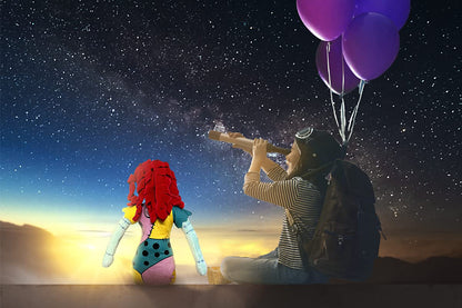 illuOKey Nightmare Moon Plush Doll, Premium Animated Stuffed Doll Inspired by Sally, Cute Baby Doll for Pumpkin King Plush Collectors, 20-inch