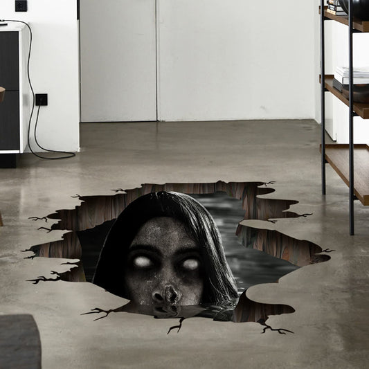 3D Wall Stickers, Removable Wall Decals - Scary Halloween Decor for Bedroom & Windows - 17