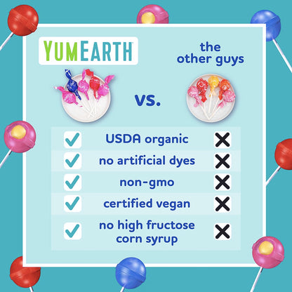 YumEarth Organic Duo Pops, Lollipops with Fruit Chew Centers - Allergy Friendly (Top 9 Free), No Artificial Dyes or Flavors, Non GMO, Gluten Free, Vegan Candy Snacks - 20 Individually Wrapped Pops