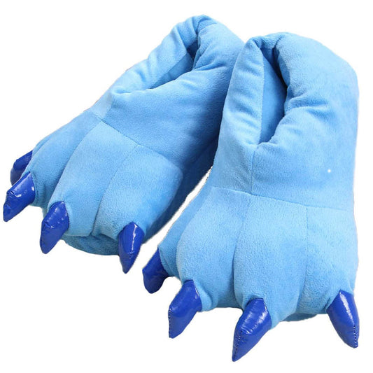 YUNZLAN Unisex Monster Feet Slippers Soft Dino Slippers Animal Claw Paw Shoes for Men Women Boy Girl Home Halloween Party Cosplay Costume Footwear