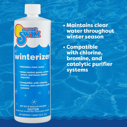 In The Swim Pool Closing Kit - Winterizing Chemicals for Above Ground and In-Ground Pools - Up to 15,000 Gallons