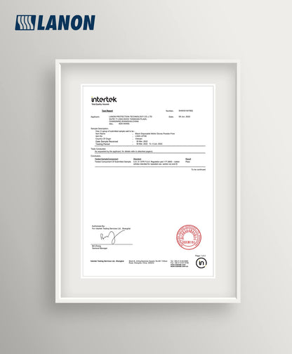 LANON 6-mil Black Nitrile Disposable Gloves, Food-Safe, Powder-Free, Heavy-Duty, Textured Fingertips, Latex-Free, Large