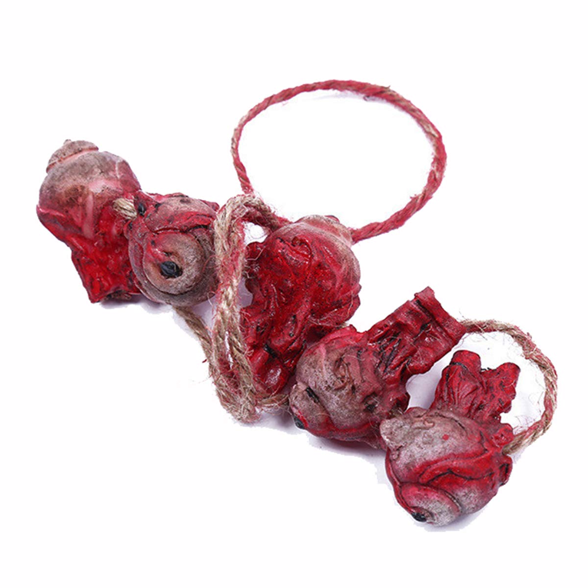 XONOR Halloween Fake Bloody Severed Hands Feet Broken Body Parts for Haunted House Halloween Zombie Party Decorations (6 Pcs)