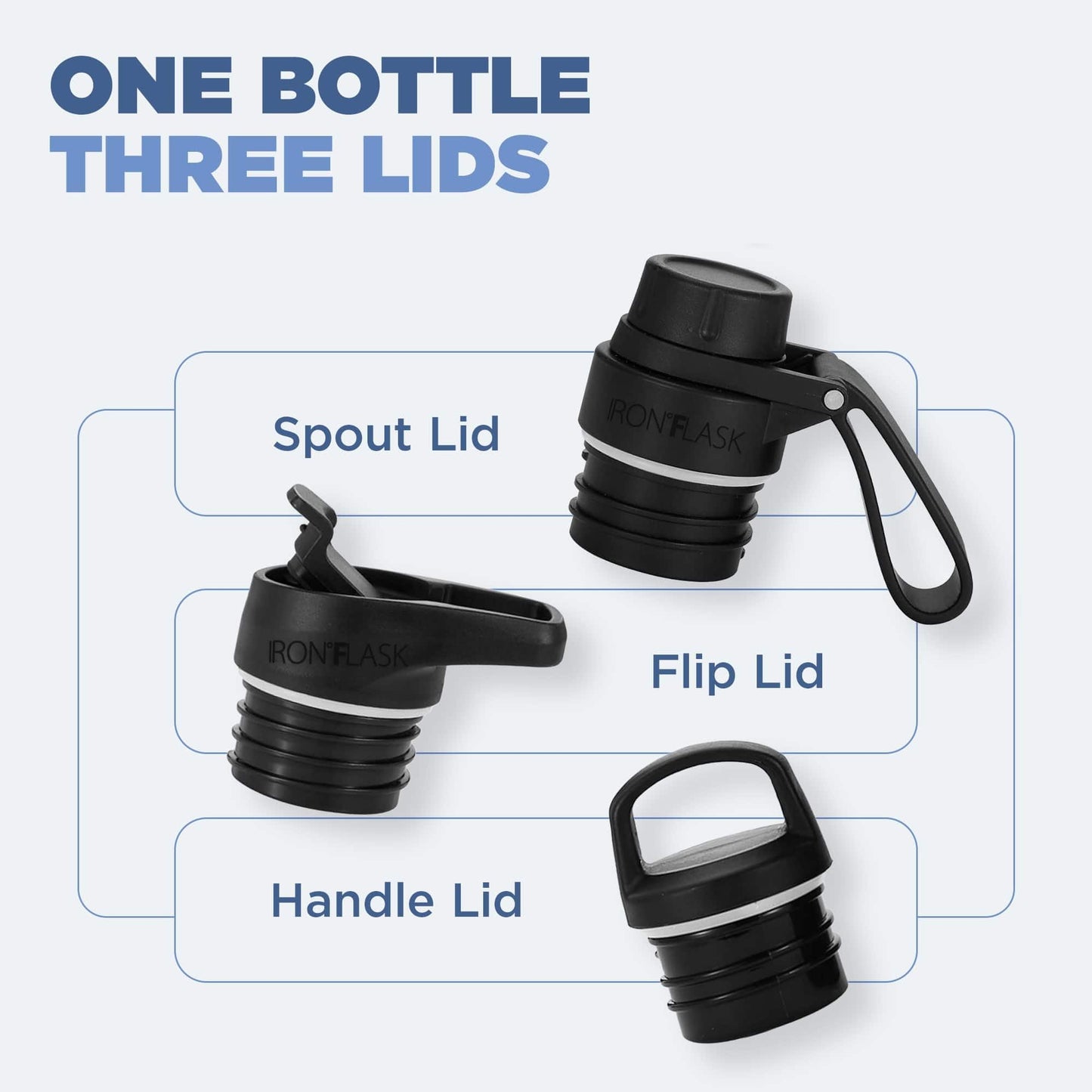 IRON °FLASK Camping & Hiking Hydration Canteens - 3 Lids (Narrow Spout Lid) Leak Proof Vacuum Insulated Stainless Steel - Hot & Cold Double Walled Sports Water Bottle - Cashmere Cream, 24 Oz