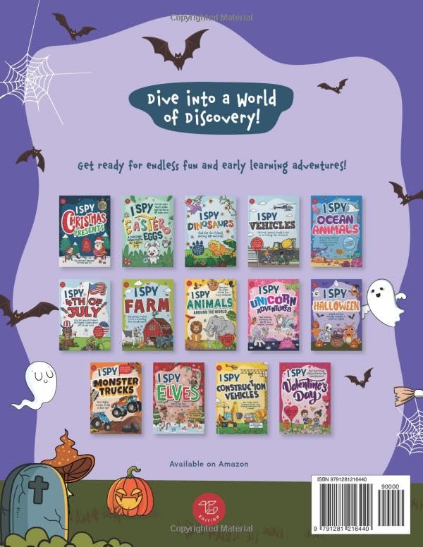 I Spy Halloween: Search and Find Friendly Monsters on Halloween Night! A Cute Halloween Gift for Toddlers (I Spy Books for Toddlers)