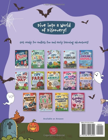 I Spy Halloween: Search and Find Friendly Monsters on Halloween Night! A Cute Halloween Gift for Toddlers (I Spy Books for Toddlers)