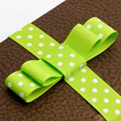 YAMA Polka Dot Grosgrain Ribbons Set - 3/8'' 40 Yards for Christmas Gift Ribbon Wrapping, Hair Bow Accessories DIY, 20x2yd Swiss Dot Fabric Ribbon