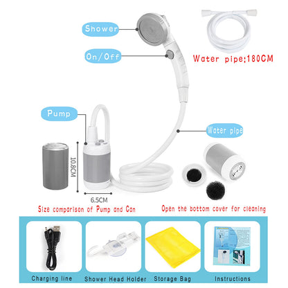 Iron Hammer Portable Shower Camp Shower Rechargeable Shower Camping Shower pet Shower