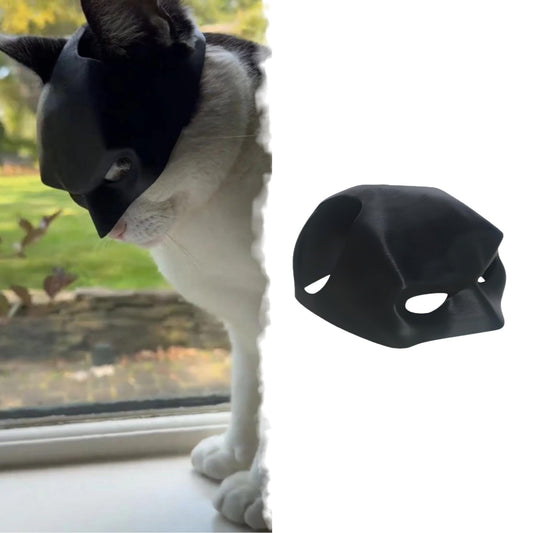 Yipintang Cat Bat Mask Halloween Costumes Accessories for Cats, Cat Bat Cosplay Apparel (Medium, Black Bat)