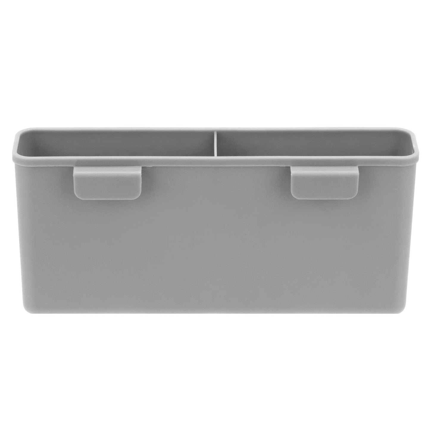 iPEGTOP Cutlery Utensil Silverware Drying Rack Basket Holder with Hooks - Flatware Storage Solution for Kitchen Dish Drainer Dish Drying Rack, Grey