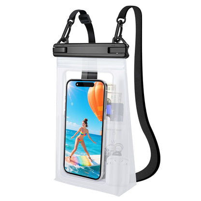 Large Capacity Waterproof Phone Pouch Floating, Waterproof Bag Case for iPhone 15 14 Pro Max 13 12 11 X XR 8 Plus Samsung Up to 6.9'', IPX8 Water Proof Phone Dry Bag for Boating Swimming Kayaking