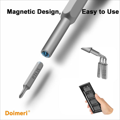 24-in-1 Small Precision Screwdriver Set, Made of Premium S2 Steel, Professional Mini Magnetic Repair Tool Kit by Doimeri