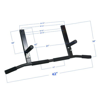 Iron Core Athletics Joist Mount Pull Up Bar with 2 Pull Up Assist Bands - Heavy Duty Joist Mounted Pull-Up/Chin Up Bar