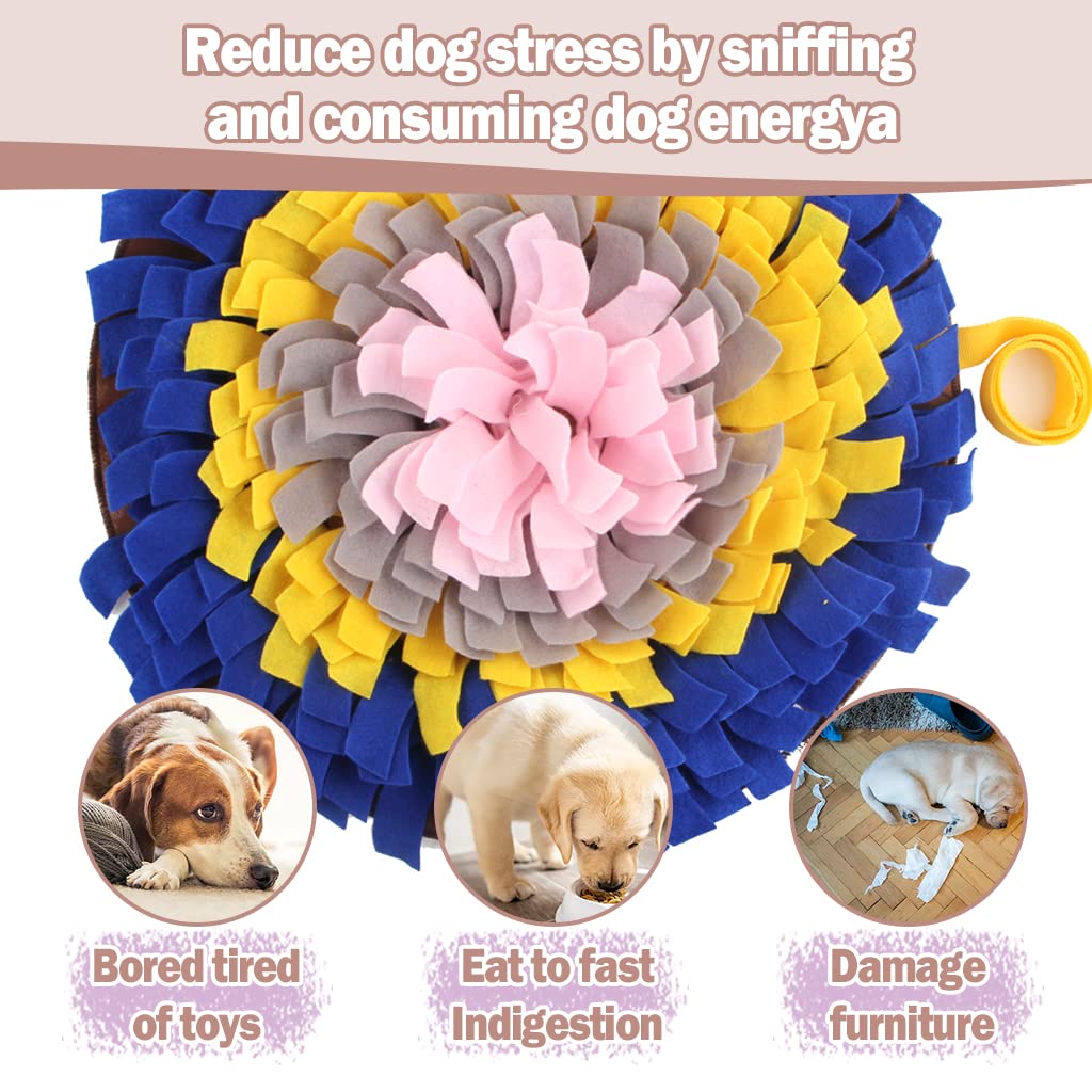 IFOYO Snuffle Mat for Small Dogs, Non Slip Dog Training Pad and Feeding Mat, Scented Activity Blanket for Foraging Skills, Anxiety Relief