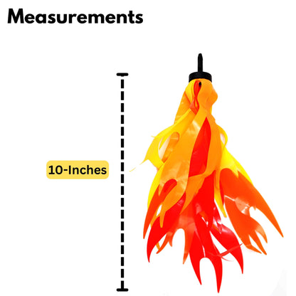 Iconikal Bicycle Scooter Handlebar Flame Streamers, 10-Inch Kids Bike Streamers, Easy Install