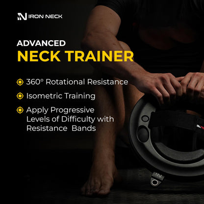 Iron Neck 3.0 Neck Trainer, Advanced Neck Strengthener, Exerciser and Rehabilitation Device to Relieve Pain, Improve Posture and Enhance Mobility