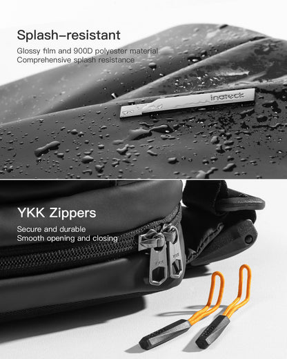 Inateck Sling Bag X, Compact Chest Bag Men Women Waterproof Bum Bag Chest Bags Shoulder Bag Crossbody Bag for Everyday Travel Hiking