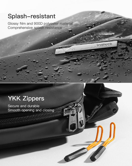 Inateck Sling Bag X, Compact Chest Bag Men Women Waterproof Bum Bag Chest Bags Shoulder Bag Crossbody Bag for Everyday Travel Hiking