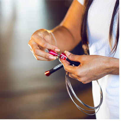 Elite Jumps Surge 3.0 Professional Speed Rope for Double Unders - Patented Dual Bearing Ultra Light-Weight Handle for Premium Spin Control and Kink-Resistant Cable for the Ultimate Speed Jump Rope