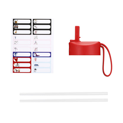 IRON °FLASK Kids Water Bottle - Straw Lid, 20 Name Stickers, Vacuum Insulated Stainless Steel, Double Walled Tumbler Travel Cup, Mug - Roadtrip, 14 Oz