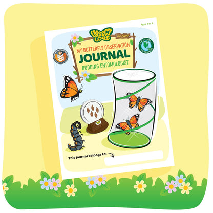 Insect Lore Raise and Release Butterfly Garden Kit – Caterpillar Habitat with redeemable Voucher – STEM-accredited Live Butterfly Growing Kit for Kids, Classrooms, and Homeschool Learning