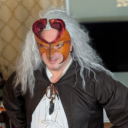 iCos Old Lady Wig - Long Curly Fluffy Dirty Silver Grey Witch Hair Wig for Grandma, Halloween Costume, Movie Cosplay, Punk Style - Adult Men & Women