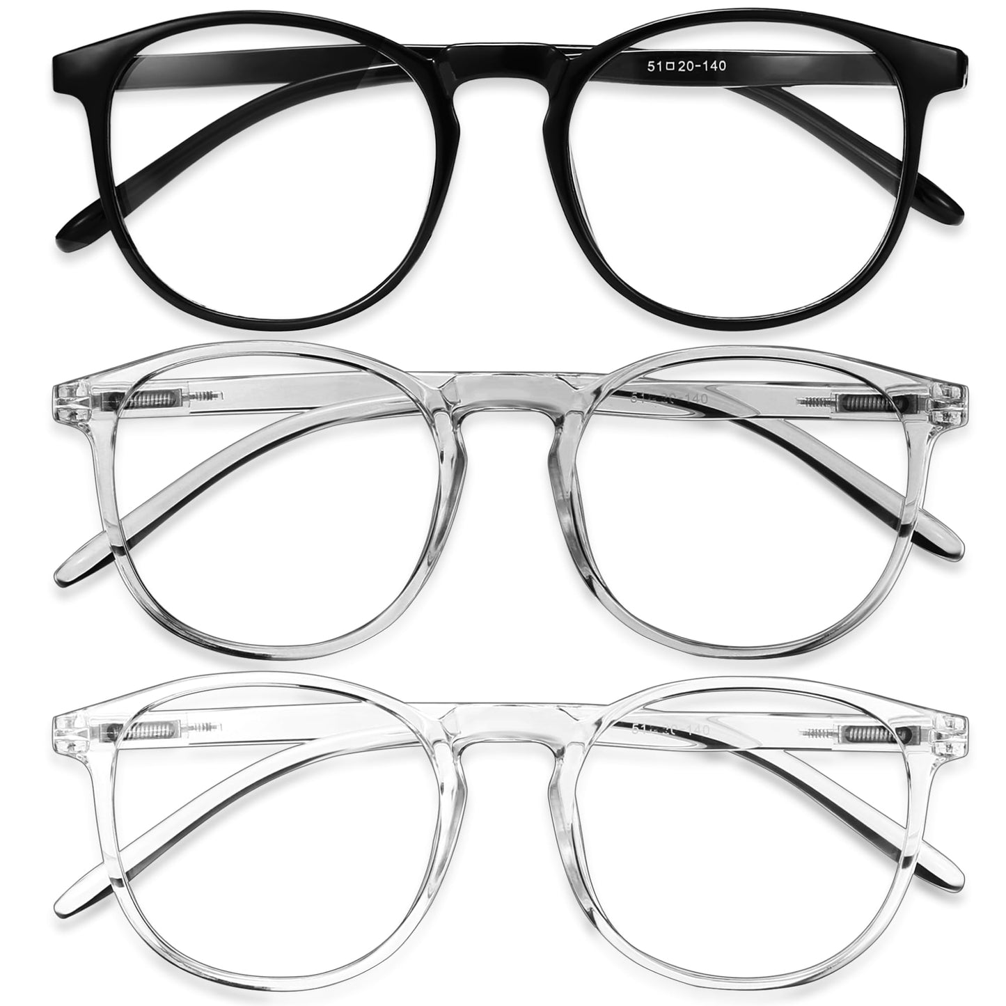 IBOANN Iconic Blue Light Glasses for Woman - Computer Glasses up to 99% Blue Light Blocking - Anti Eyestrain & UV Glare