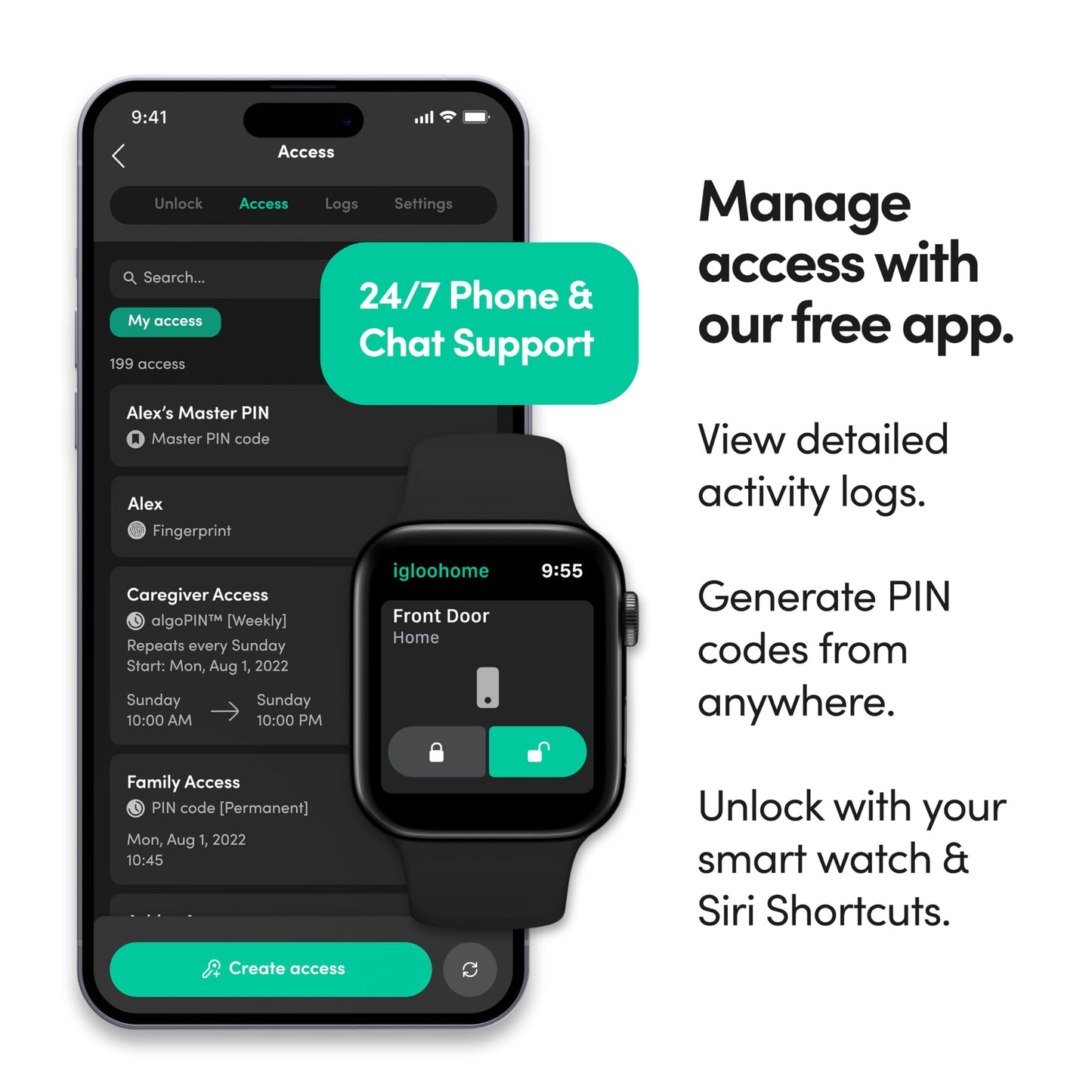 Igloohome Smart Padlock with Silicone Cover Kit (for Indoor Use) – Smart Lock, No WiFi Needed, Grant Remote Access via Bluetooth, Pin Codes & App (Android/iOS) – Lock for Gate, Bike & Locker