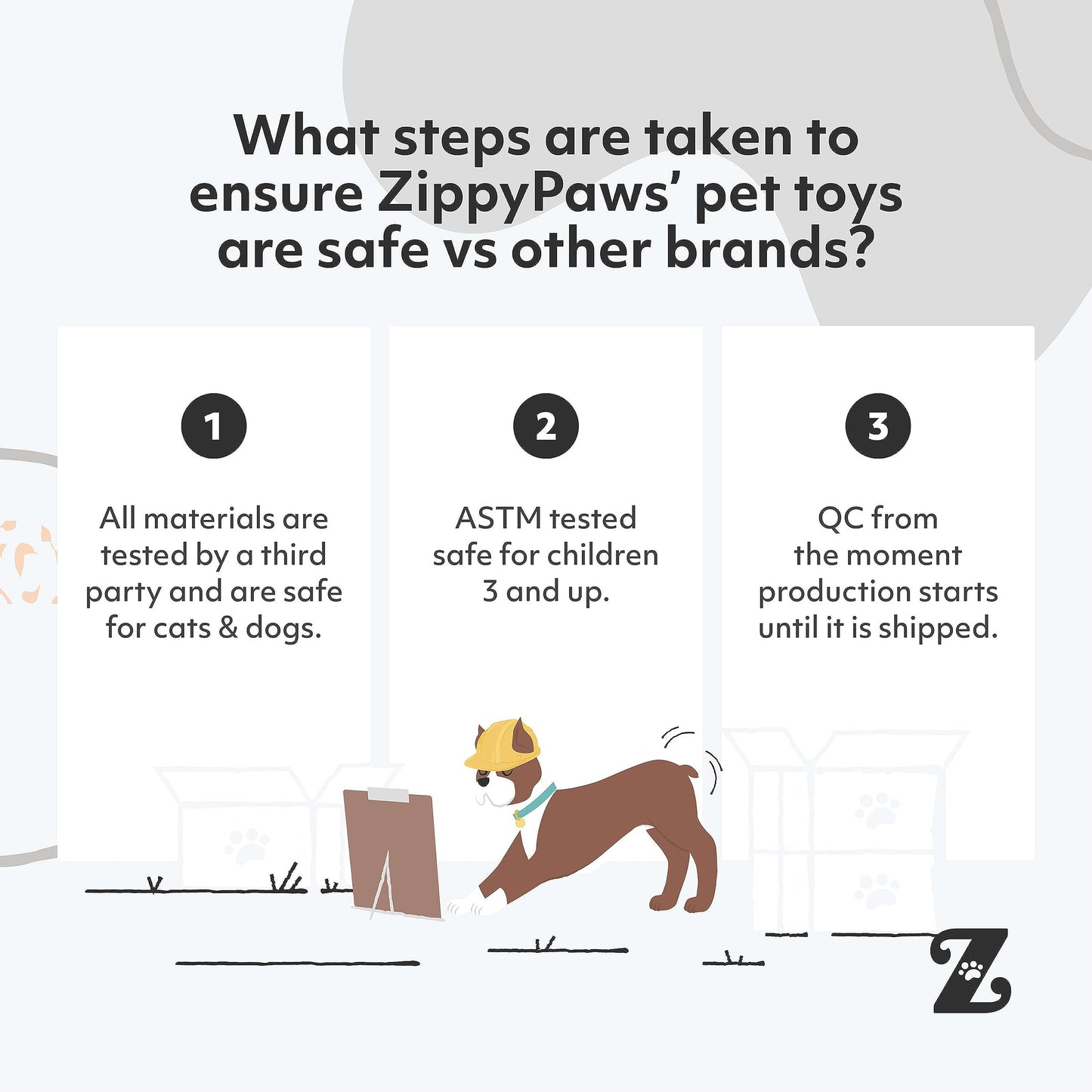ZippyPaws Squeakie Buddies - No Stuffing Dog Toys to Keep Them Busy, for Small & Medium Dogs, Squeaky Pet Toy for Boredom, Unstuffed Chew Toy, Soft Plush Puppy Products - Pack of 3