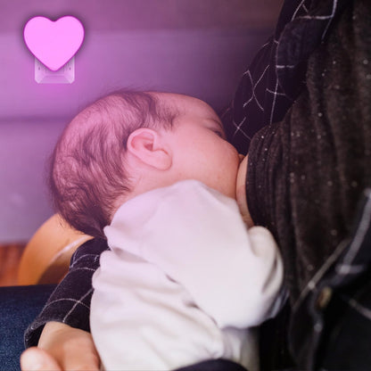 INZU Night Lights Plug into Wall, LED Night Light for Kids, Cute Nightlight with Auto Dusk to Dawn Sensor, LED Nightlight with Soft Warm Light for Bedroom, Nursery, Bathroom, Hallway (Pink)