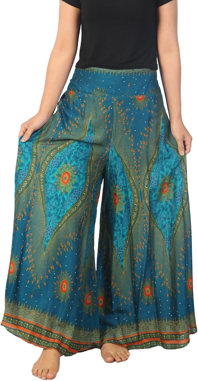 Lannaclothesdesign Womens Lounge Palazzo Pants Wide Legs S M L XL Sizes