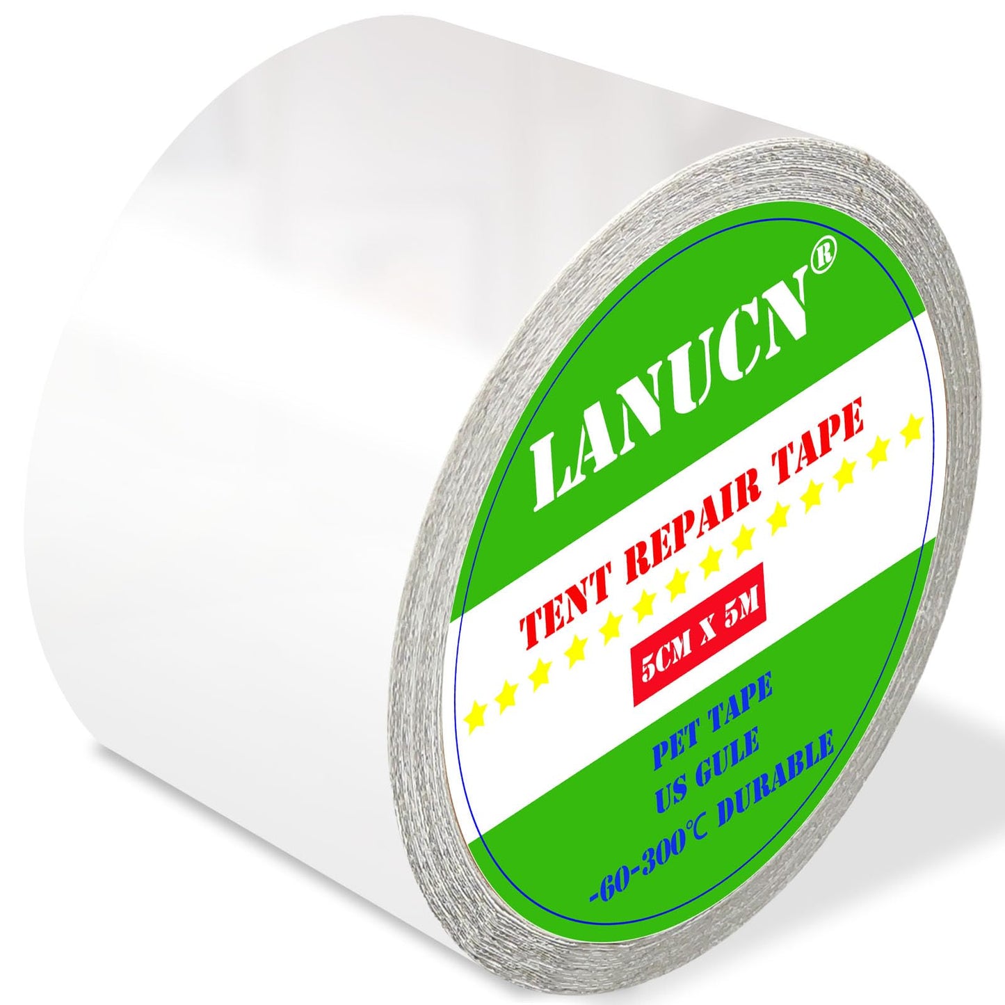 LANUCN Fabric Repair Tape,Waterproof Patch and Seal Tape,Clear Repair Tape for Tent Repair Tape,RV Awning Repair Tape,Duct Tape,Tarp Repair Tape and More…