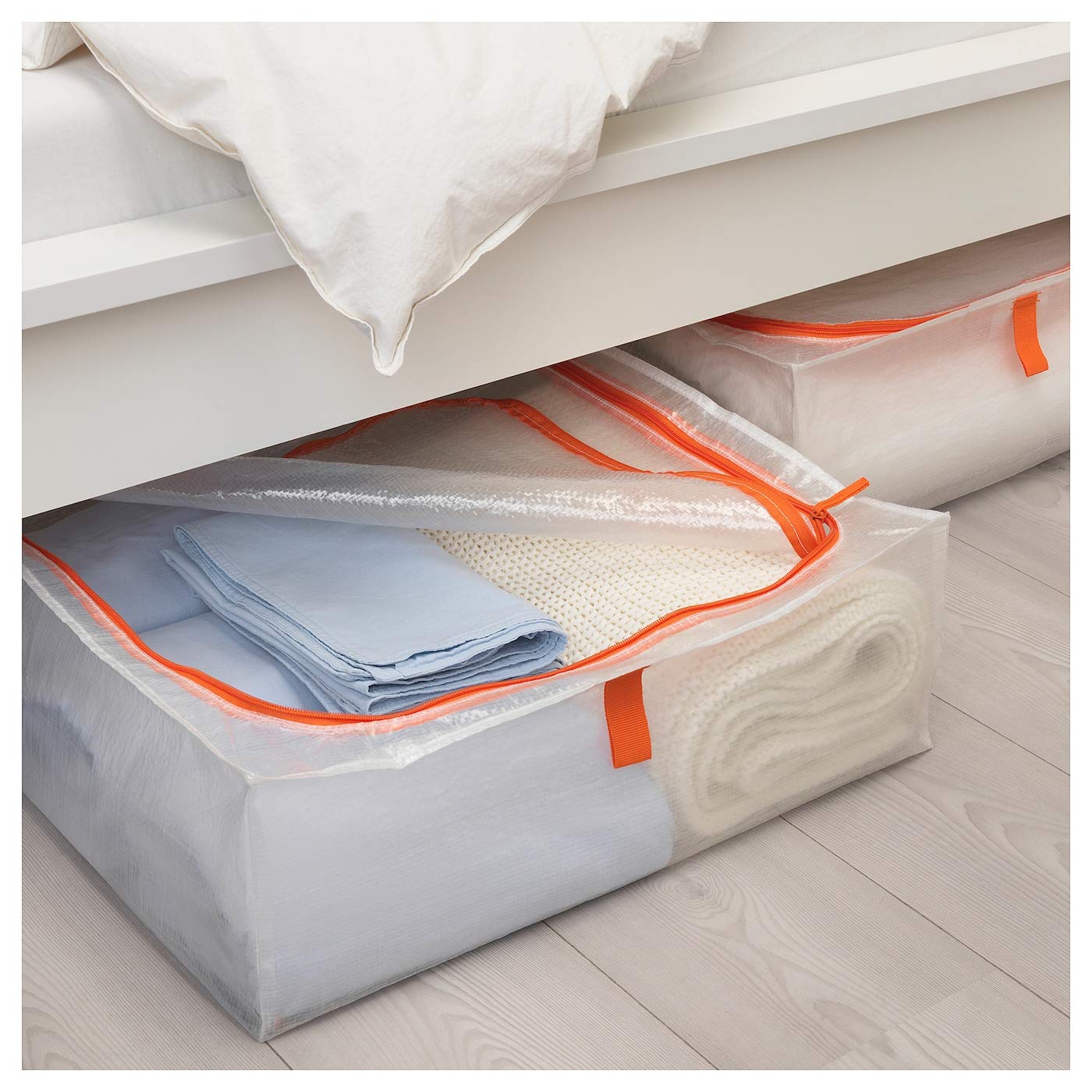 IKEA Parkla Storage Case, 55X49X19 Cm (22X19X7, Polypropylene),Transparent