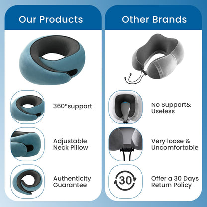 2024 New Memory Foam Travel Pillow for Airplanes,Neck Pillow for Traveling,Neck Plus Travel Pillow,Neck Plus Travel Neck Pillow