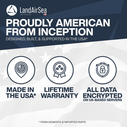 LandAirSea Sync GPS Tracker - 8.95 per month. Full Global Coverage. 4G LTE Real-Time Tracking for Vehicle, Asset, Fleet, and Elderly.