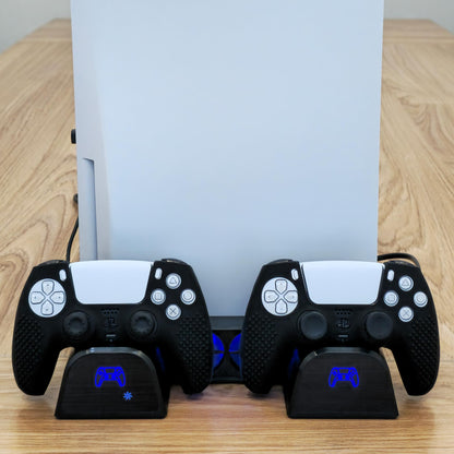 iCarp PS5 Controller Skin, Anti-Slip Soft Silicone Protective Cover Case for PlayStation 5 DualSense Wireless Controller, 1Pack with 4 Thumb Grip Caps and L2R2 Trigger Extenders (Black)