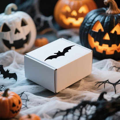 WRAPAHOLIC Halloween Bats Stickers Roll - Tiny Black Bat Design, 1.6 x 0.8 Inch, 500 Total Labels, Perfect for Gift Wrap & Shipping, Halloween, Kids Treat Bags, Outdoor Use