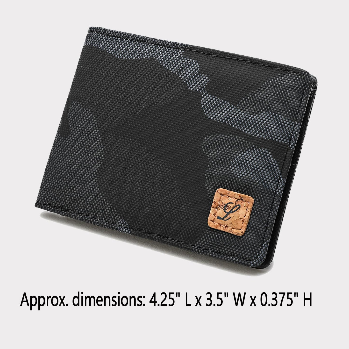 Lanyani Wallet For Teen Kids Boys Teenager Men Small RFID Bifold Wallets Thin Minimalist (camo black