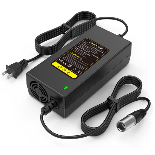 24V 5A 3-Pin Male XLR Connector Battery Charger for Lakematic, Pride Mobility, Jazzy Power Chair, Drive Medical, Golden Technologies, Shoprider, Rascal 200T/500T/301 PC 24BC5000TF-1
