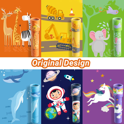 iKeelo 12PCS Classic Kaleidoscope - Return Gifts for Kids Birthday, Retro Educational Kaleidoscopes Toy, Party Favor, Gift Bag Filler, School Carnival Prize and Stocking Fillers