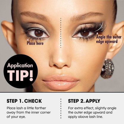 i-ENVY 2 Pairs False Eyelashes Feline Vibe Cat and Fox Eye Lifting Look, Dramatic Lashes (03)