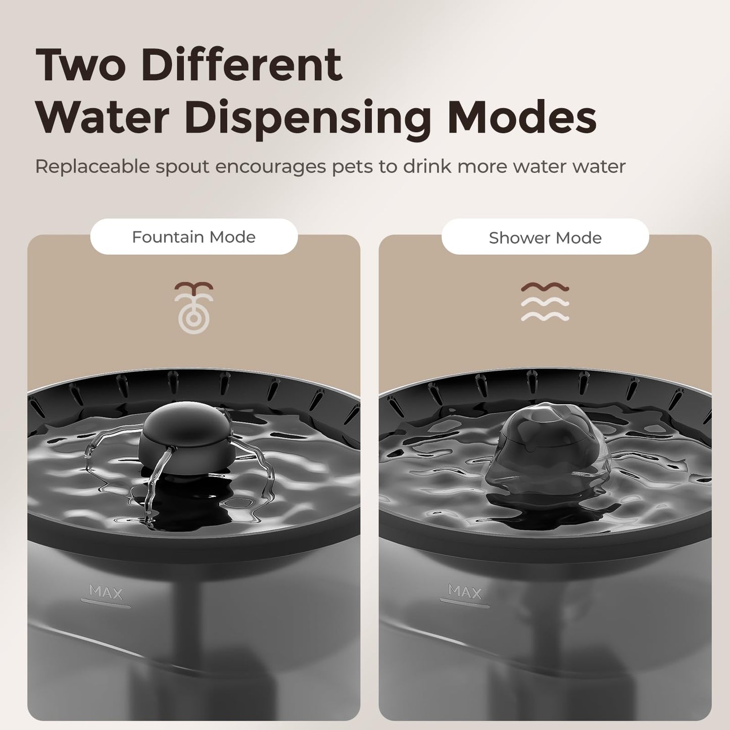 IMIPAW Automatic Cat Feeder WiFi and Water Dispenser, Timed Dry Food Dispenser APP Remote Control, Programmable Portions, Cat Fountains for Drinking with Filter, Small Pets (Combo 3L)