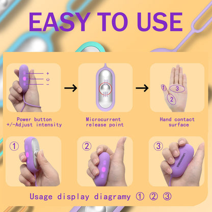 LANSIGOGBGS Sleep Instrument,Brain Massage Adjust Heart Rate,Headache Focus Attention,Small and Easy to Carry,Improve Deep Sleep (Purple)