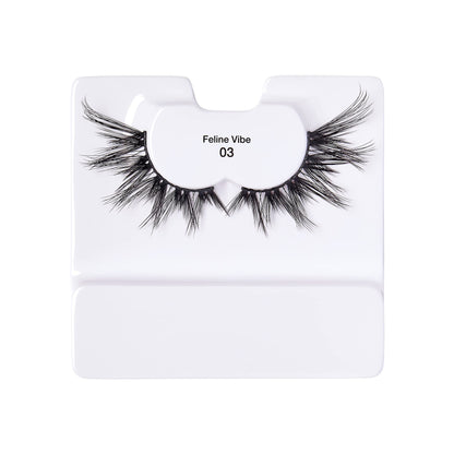 i-ENVY 2 Pairs False Eyelashes Feline Vibe Cat and Fox Eye Lifting Look, Dramatic Lashes (03)