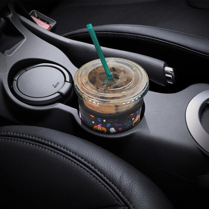 YR Reusable Neoprene Insulator Sleeve for Iced Coffee Cups, 3 Pack Coffee Coolies sleeves for Iced & Hot Drinks, Cold Beverage Cooler Compatible with Starbucks Coffee and More (Halloween Boo)
