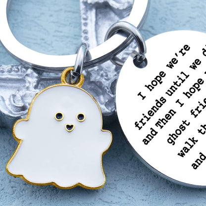 igvean Best Friend Keychains Long Distance Friendship Gifts for Women Friends Funny Birthday Gift for Friends Christmas Halloween Gifts for Friend Classmates