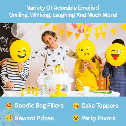 IPIDIPI TOYS Jumpeez Emoji Rocket Poppers – 24-Pack Spring Launcher Toys for Kids – Ideal Birthday Party Favors, Goodie Bag Stuffers, School Prizes, Classroom Rewards for Boys & Girls